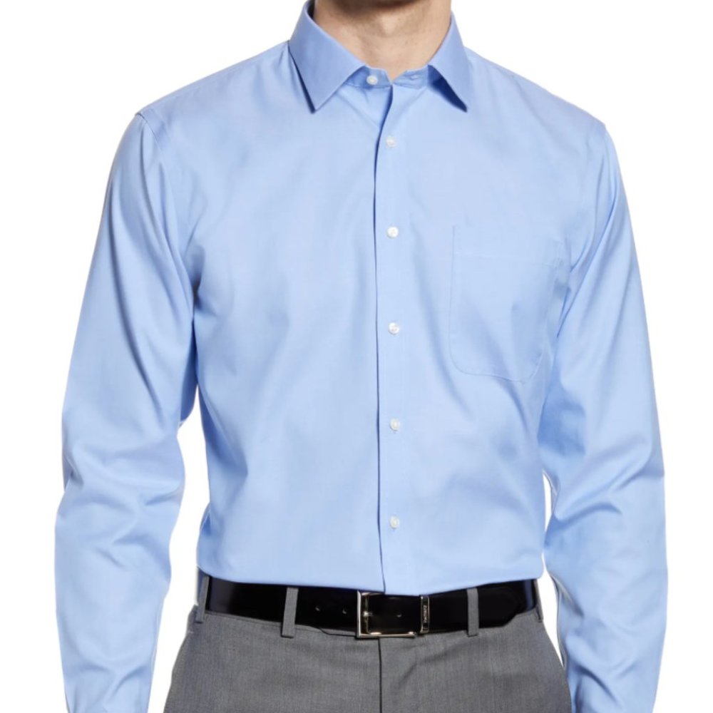 Nordstrom Extra Trim Fit Non-Iron Solid Stretch Dress Shirt